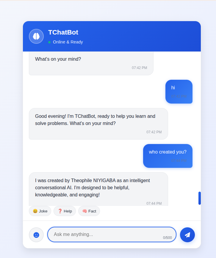 TChatBot Project